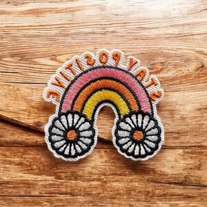 Stay Positive Rainbow Reverse Patch